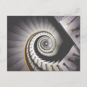 Staircase spiral postcard