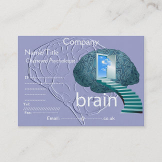 Staircase to the brain business card