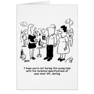 Stairlift specifications cartoon.