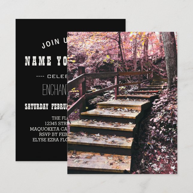 stairs dreamscape invitation (Front/Back)