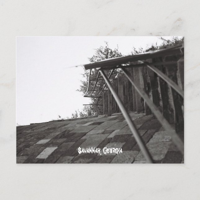 stairs going up to bay st, Savannah, Georgia Postcard (Front)