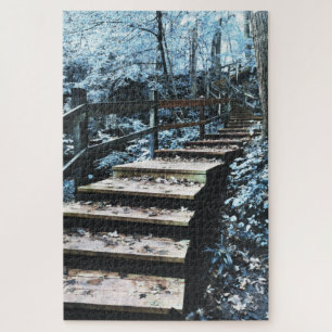 stairs nightscape jigsaw puzzle