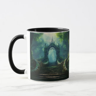 Stairs to Ancient Gate in Enchanted Forest Mug