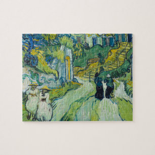 Stairway at Auvers by van Gogh: Jigsaw Puzzle
