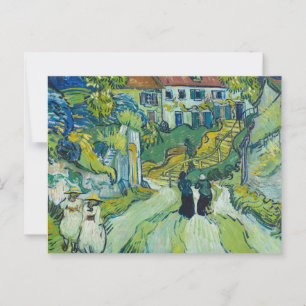 Stairway at Auvers by van Gogh:  Postcard