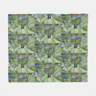 Stairway at Auvers by Vincent van Gogh Fleece Blanket