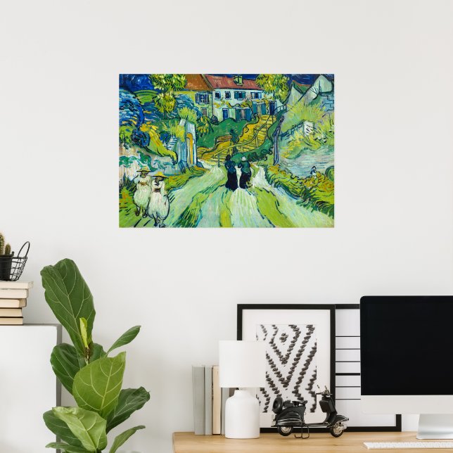 Stairway at Auvers by Vincent van Gogh Poster (Home Office)