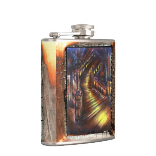 Stairway of Light Hip Flask