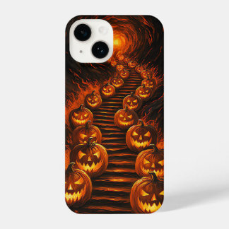 Stairway of Pumpkins iPhone 14 Case