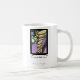 Stairway To Heaven Parody Cartoon On Coffee Mug