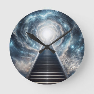 Stairway to Heaven Round Clock