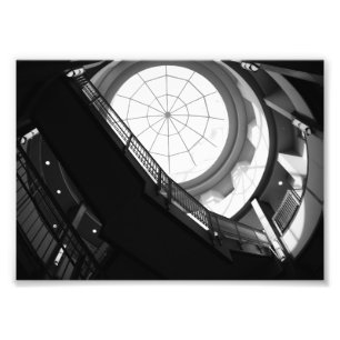 Stairwell and Spiderweb Skylight Photo Print