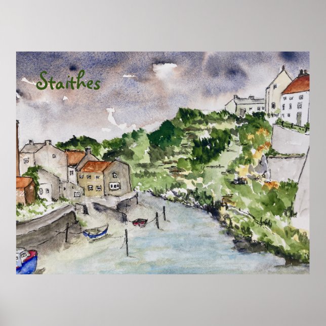 Staithes Beck Whitby Poster (Front)