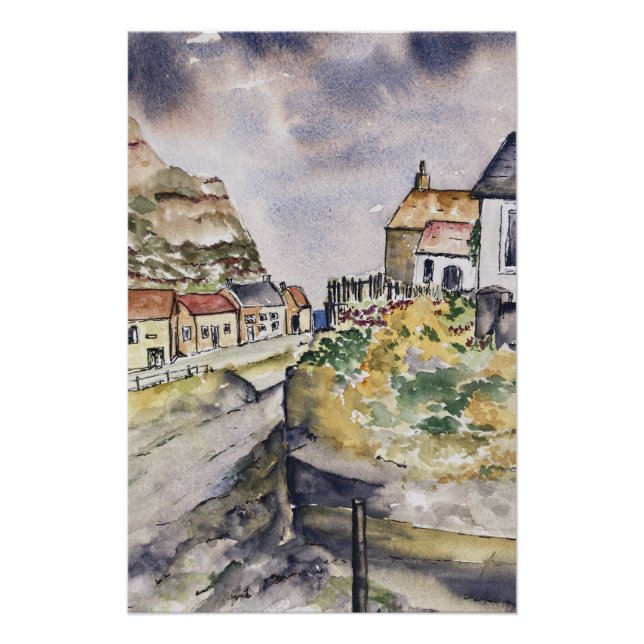 Staithes Harbor  Poster (Front)