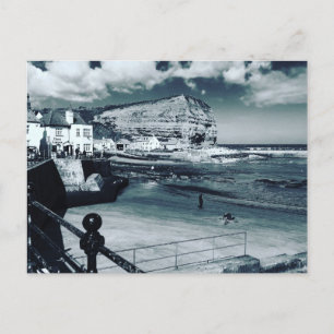 Staithes harbour view, North Yorkshire. Postcard