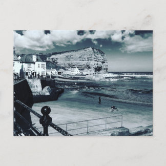 Staithes harbour view, North Yorkshire. Postcard