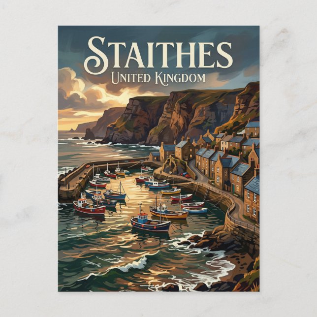 Staithes United Kingdom Postcard (Front)
