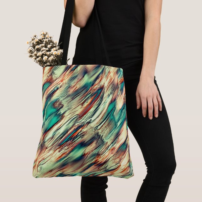Stalagmite or rock with flashy colours tote bag (Close Up)