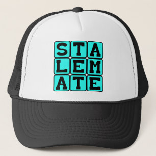 Stalemate, Competitive Standstill in Chess Trucker Hat