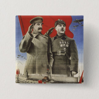 Stalin 15 Cm Square Badge