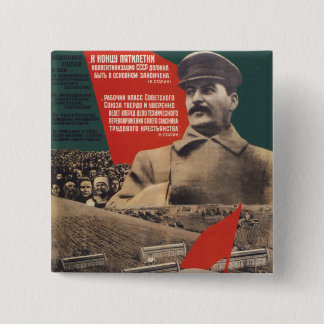 Stalin 15 Cm Square Badge