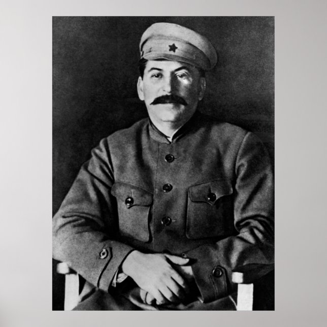Stalin photo portrait poster (Front)