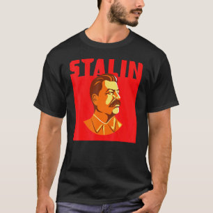Stalin Pop Art Retro Vintage Soviet Propaganda Sov T-Shirt