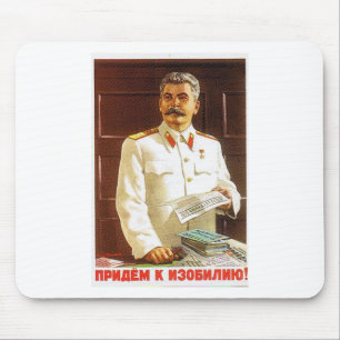 stalin poster art mouse pad