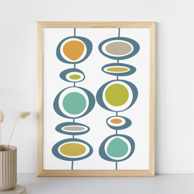 Stalk Circles Mid Century Modern Styled Poster (Creator Uploaded)