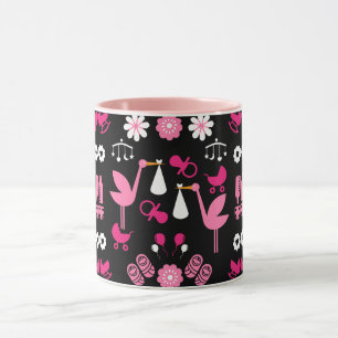 Stalk Delivery Twin Baby Room Mug