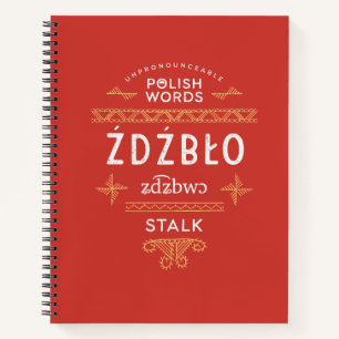 Stalk Polish Language Notebook