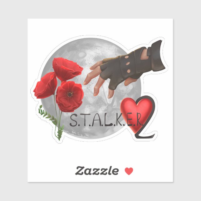 Stalker 2 Sticker with Silver Moon (Sheet)