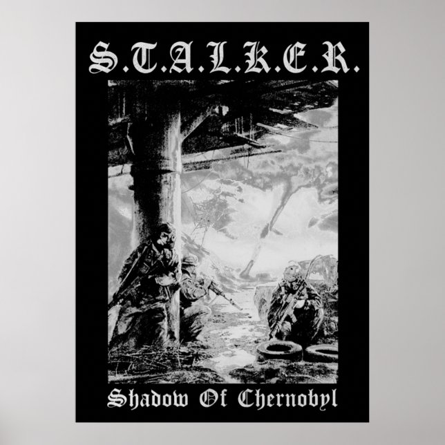 STALKER  Black Metal Poster (Front)