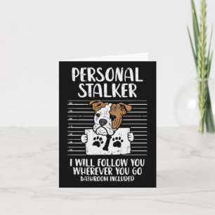 Stalker English Bulldog Fun Card
