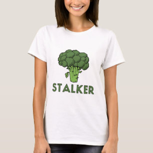 STALKER Funny Broccoli Fun Humour Pun T-Shirt