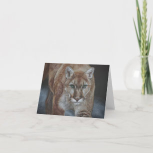 Stalking cougar thank you card
