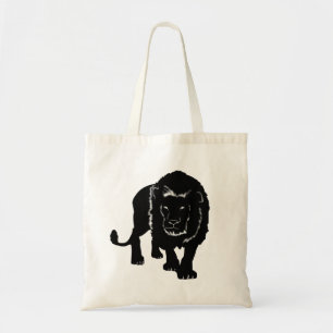 Stalking Lion Tote Bag