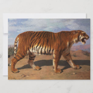 Stalking Tiger (by Rosa Bonheur) Card