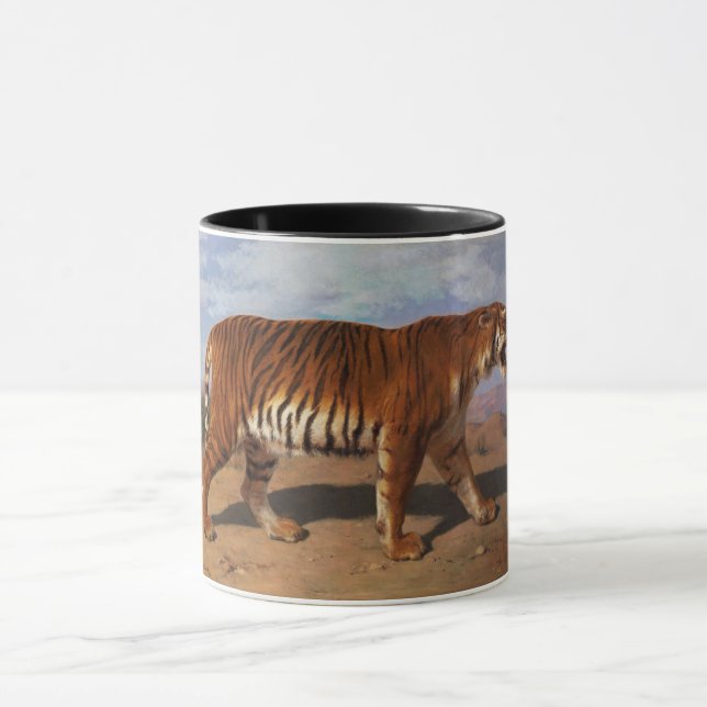 Stalking Tiger (by Rosa Bonheur) Mug (Center)