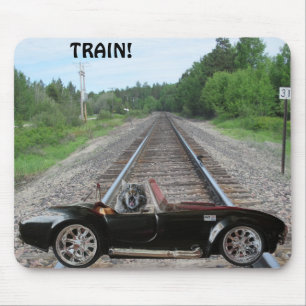 Stalled on the Tracks! Mouse Pad