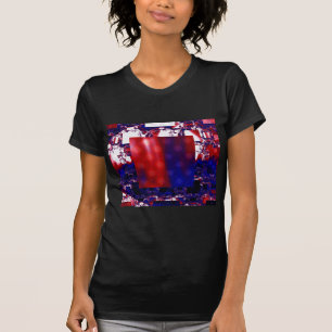 Stalling   Red and Blue Fractal Art T-Shirt