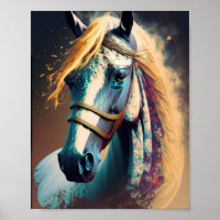 Stallion Abstract Art