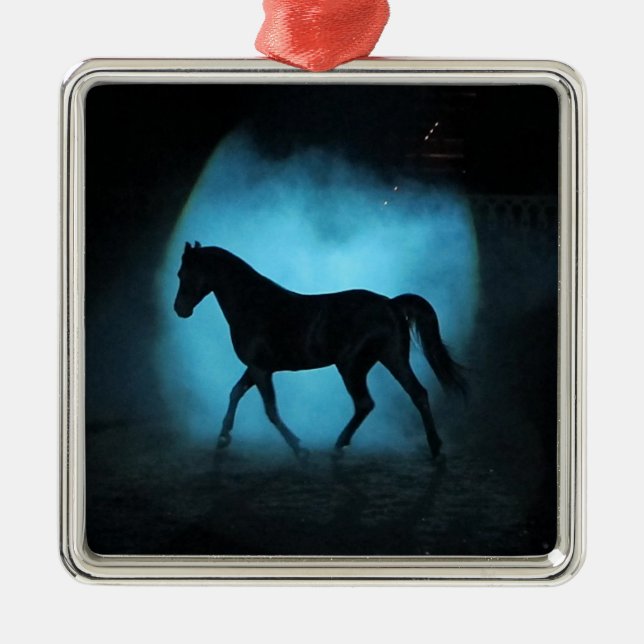 Stallion Arabian Horse Ornament (Front)