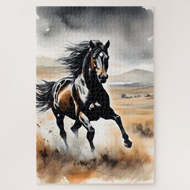 Stallion in Full Stride Jigsaw Puzzle (Vertical)