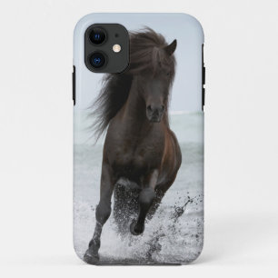 Stallion Running On Beach North Atlantic iPhone 11 Case