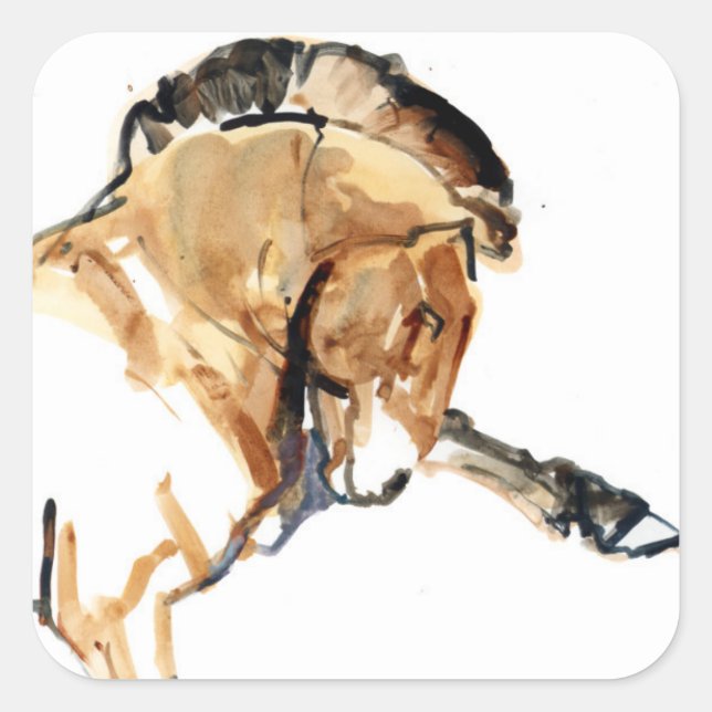 Stallion Square Sticker (Front)