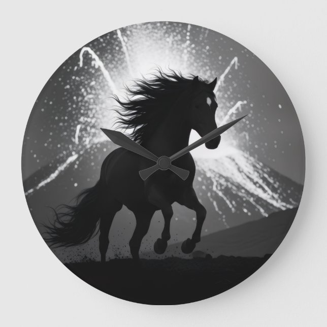 Stallion wall clock (Front)