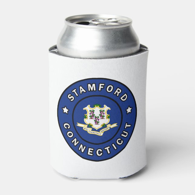 Stamford Connecticut Can Cooler (Can Front)