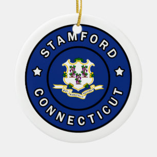 Stamford Connecticut Ceramic Ornament