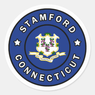Stamford Connecticut Classic Round Sticker